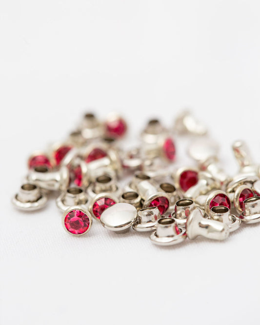 4mm Crystal Rivets - 50ct