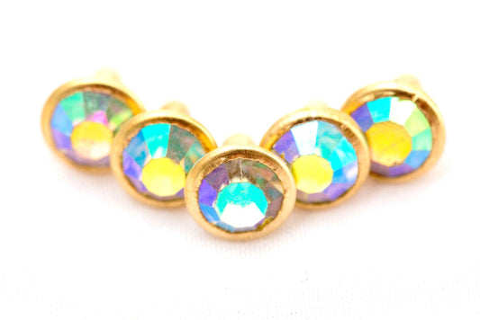 6mm Crystal Rivets - 50ct