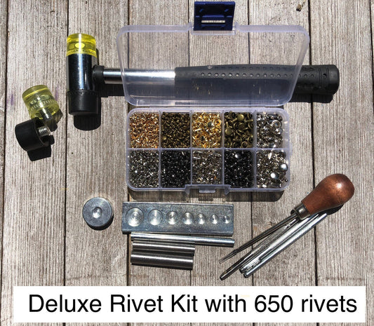 Cap Rivet Tool Set - Rivet Setting Tools - Starter Kits for Rivets