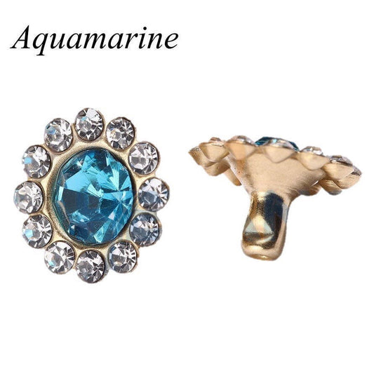 Crystal Rivets with Halo Setting - Blossom Crystals