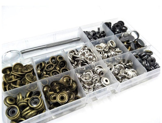 Ring Snap Kit - Line 20 and Line 24 snaps with tools and carry case