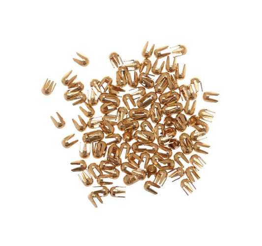 2mm mini claw rivets - 100ct doll size prong rivets