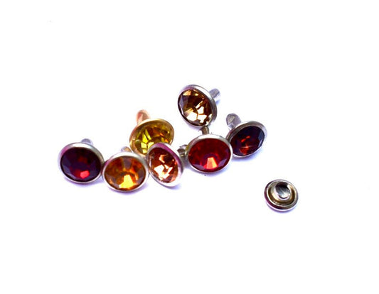 Crystal Rivet Dies for Hand Press - Dies for Setting Rivets, Grommets, and Snaps - Press Sold Separately