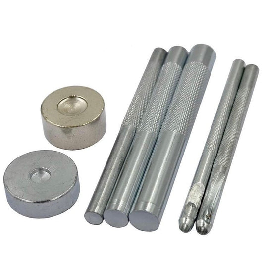 7pc Cap Rivet Tools - Everything you need for setting 6mm 8mm 10mm cap rivets