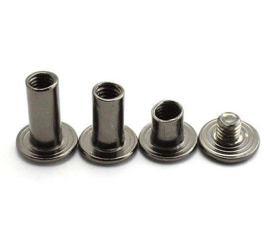 Chicago Screw Rivets - M5x6mm 10mm 12mm - Easy to use great for tags!
