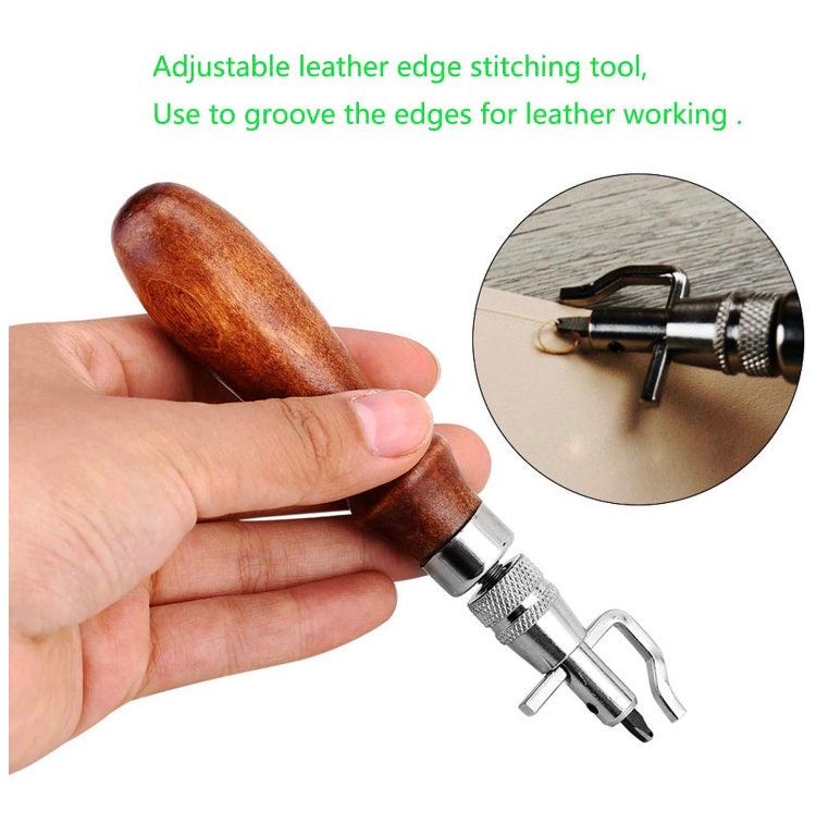 7pc Edge beveller Stitching Groover for Finished Leather Edges and Detail