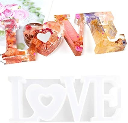 Love sign resin mold kit 60pcs - Large Word Kit LOVE