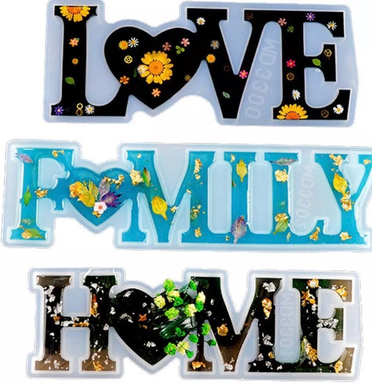 Love sign resin mold kit - Large Word Kit LOVE