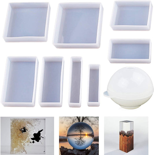 Bath Soap Silicone Mold Kit - Silicone Mold Kit for Resin, Soaps, Bath Bombs, and Candles