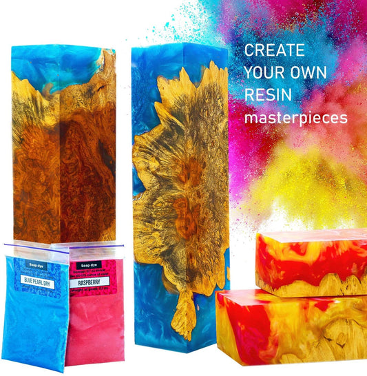 Mica Powder for Resin, Nails, Makeup, Candles and Crafts - 20ct