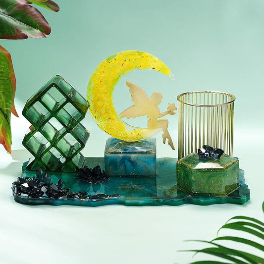 Fairy Jewelry Trinket Organizer Mold - Silicone Resin Mold for Jewelry Organization