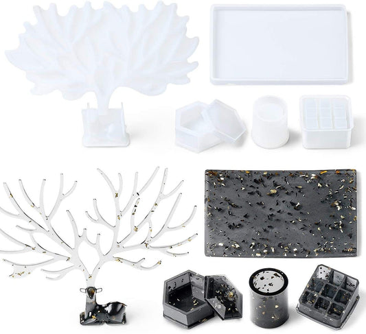 Jewelry Trinket Organizer Mold - Deer Silicone Resin Mold for Jewelry Organization