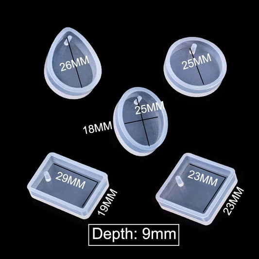 20pc Pendant Tray - Silicone Resin Pendant Molds