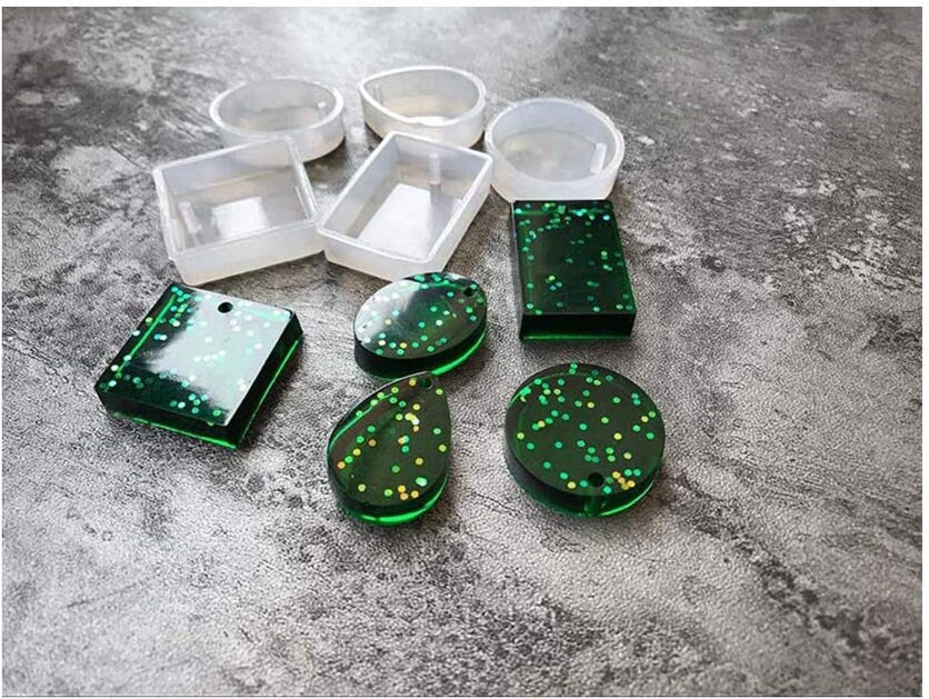 20pc Pendant Tray - Silicone Resin Pendant Molds