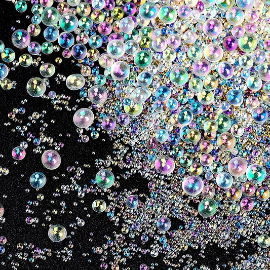 Colorful Baubles for Resin, Nails, Makeup, Candles and Crafts - Bubble beads 0.4-3mm mixed size