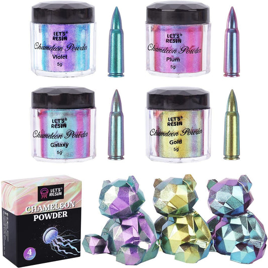 Color Shift Mica Powder for Resin, Nails, Makeup, Candles and Crafts - Chameleon Mica Powder