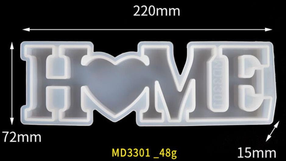 Home sign resin mold kit - Large Word Kit HOME