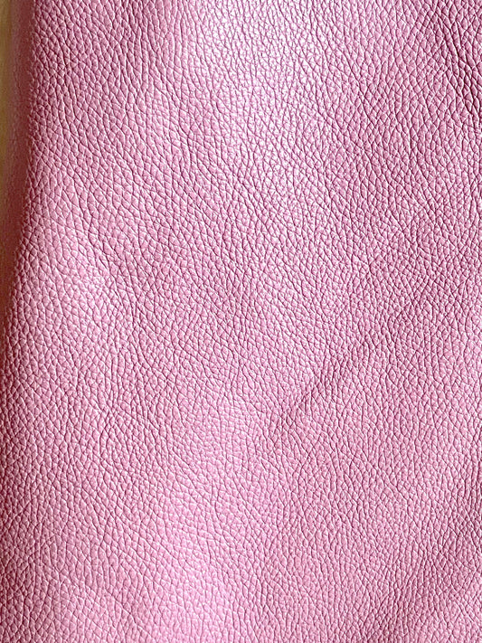 Pink Pebbled Chrome tanned Designer leather - Raw Leather - Wholesale Leather 2-4oz