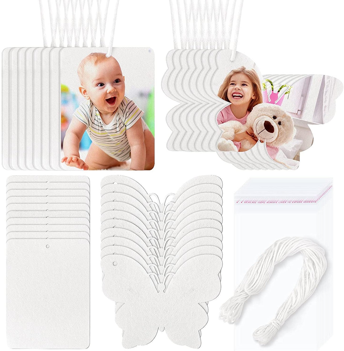 Air Freshener Blanks 160pcs - Sublimination Sheets - DIY Air Fresheners