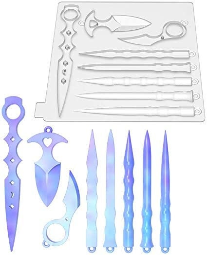 Self defense keychain mold kit - 77pcs!