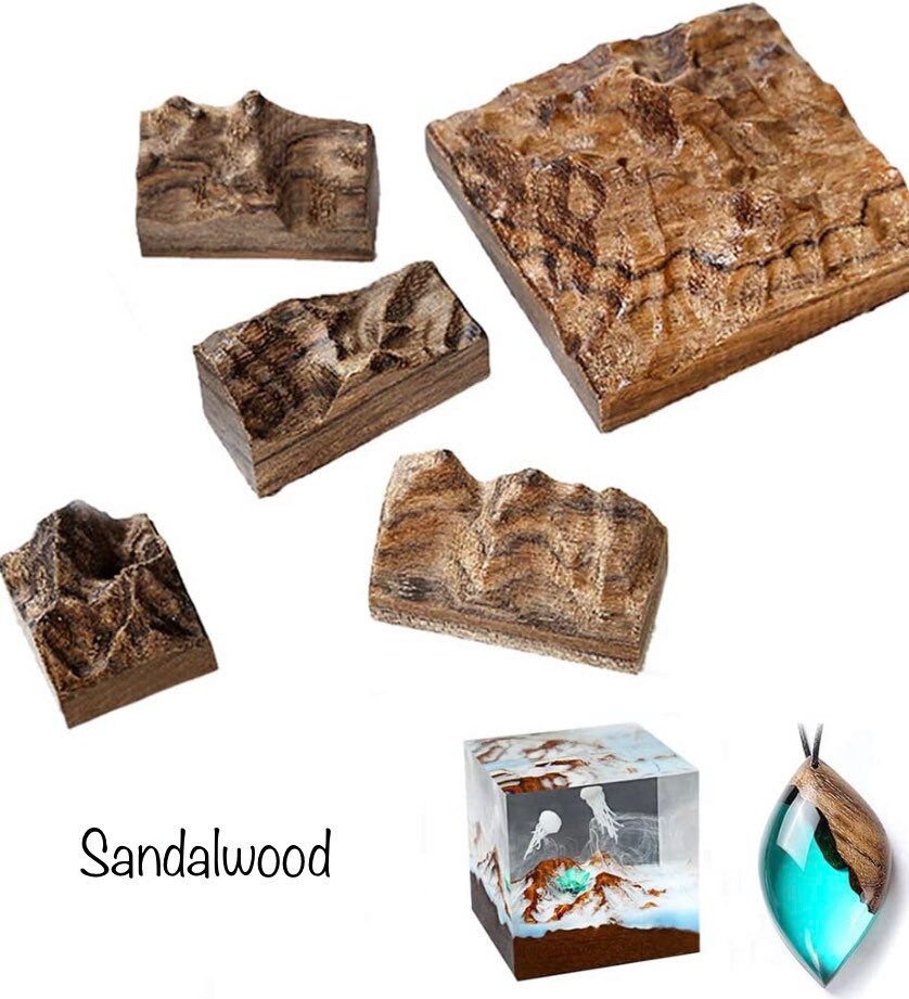 Wooden Mountain Scenes for Resin