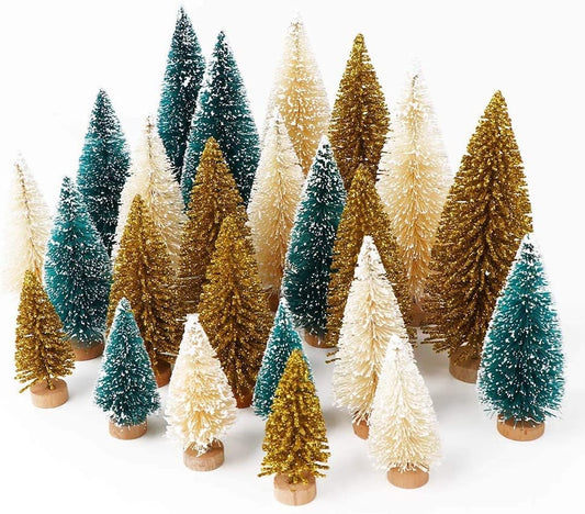 Miniature Pine Trees - Christmas trees - Great for Crafts, Winter Villages, and Holiday Decor