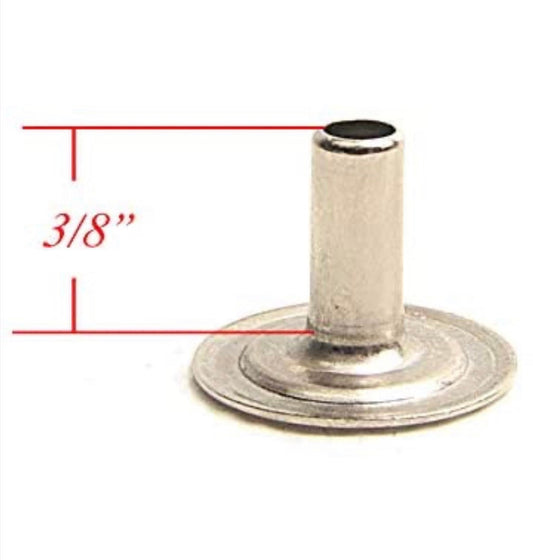 Line 24 Long Post Metal Snaps, #203 Metal Snap Buttons for heavy duty thick fabrics, leather, and canvas - Marine grade