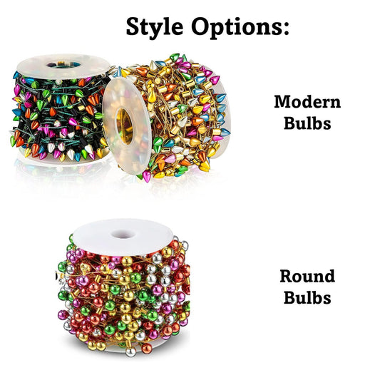 Mini Christmas Village Lights - Mini Lights for Christmas Villages, Dollhouses, Giftwrap, and Christmas Decor