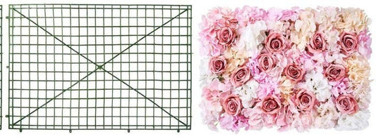 Flowers Wall Panel (24"x16") | DIY Flower Wall Panels for Backdrop Bouquet Wedding Party Home Decor