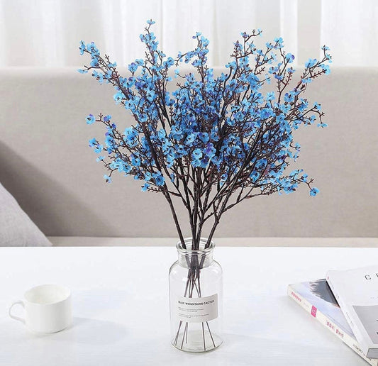 Winter Flowers - Silk Flowers - Minimalist Home Decor - Baby's Breath Silk Floral Stems
