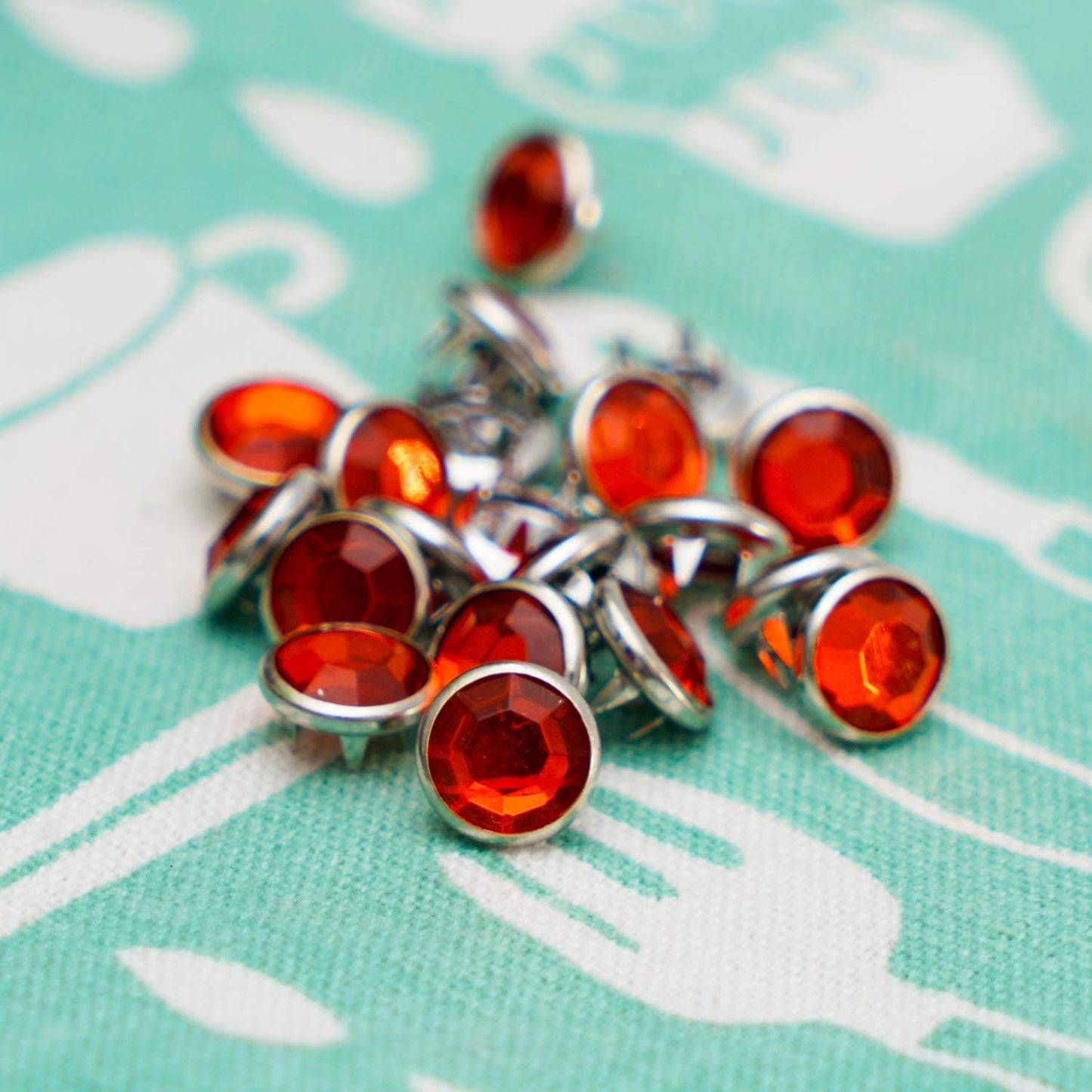 Crystal Snap Button Kit - Crystal Snaps 50 sets - 11mm Rhinestone Snaps
