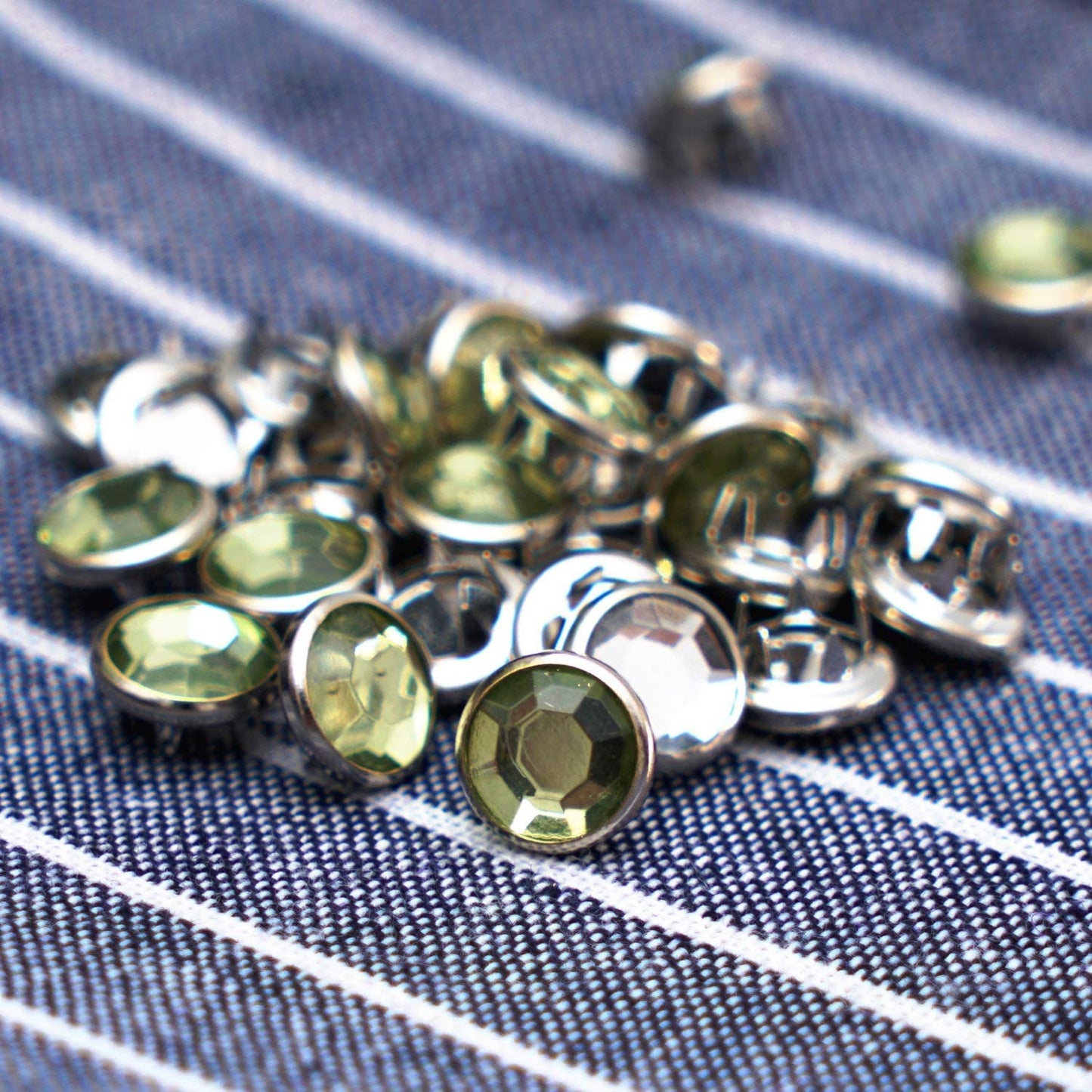 Crystal Snap Button Kit - Crystal Snaps 50 sets - 11mm Rhinestone Snaps