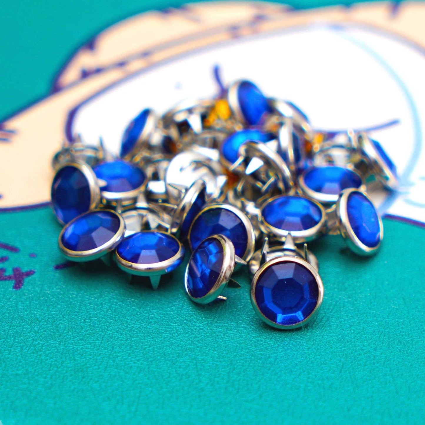 Crystal Snap Button Kit - Crystal Snaps 50 sets - 11mm Rhinestone Snaps