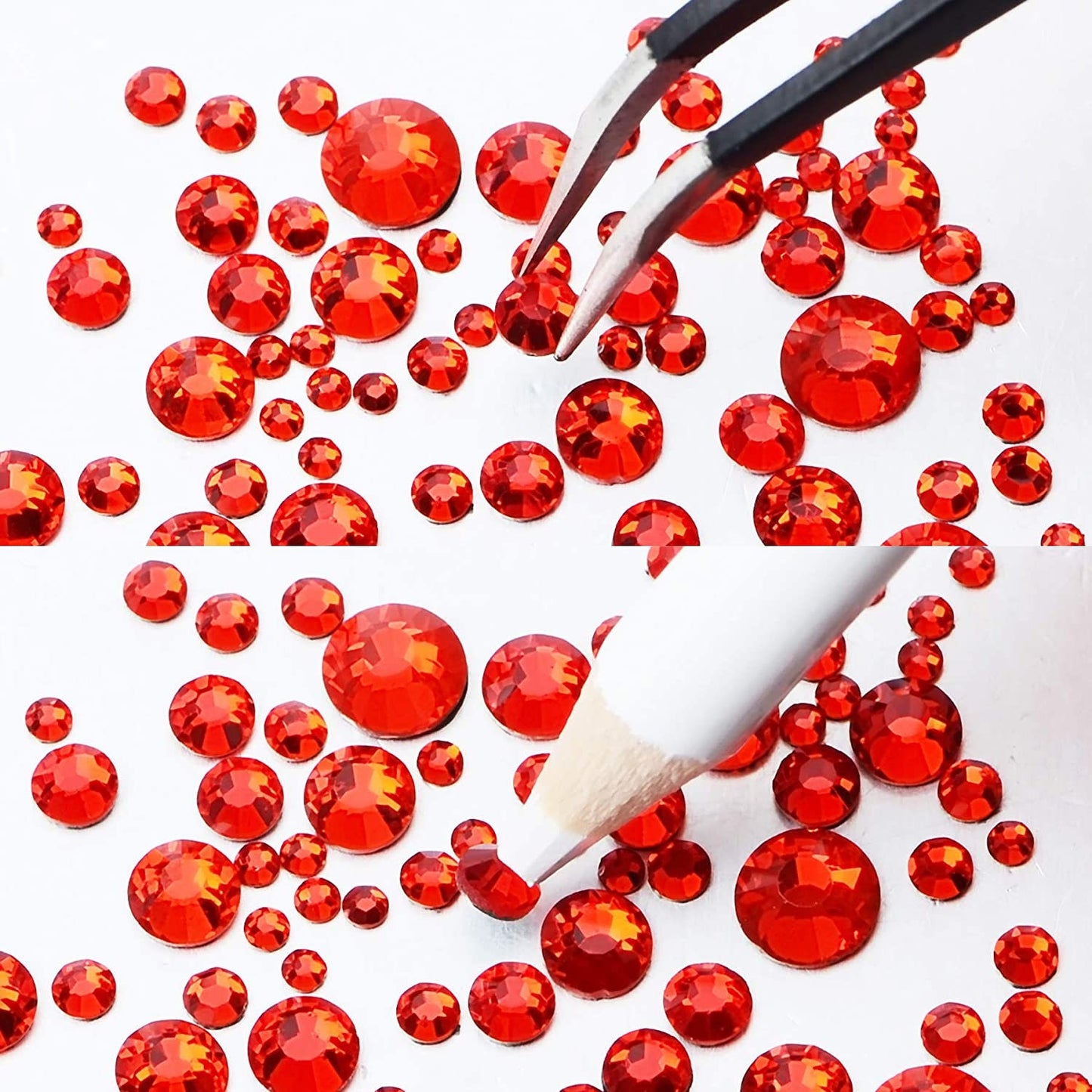 Hot fix Rhinestone Kit - Over 6800 Crystals - ss6 ss10 ss16 ss20 ss30 hot fix rhinestones