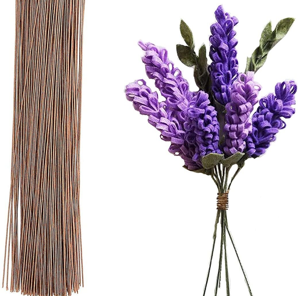 Floral Stems Wire for Flower Arrangements Craft Wire Artificial Flower Stems  Flower Wall Supplies Wire Stem for Flowers 