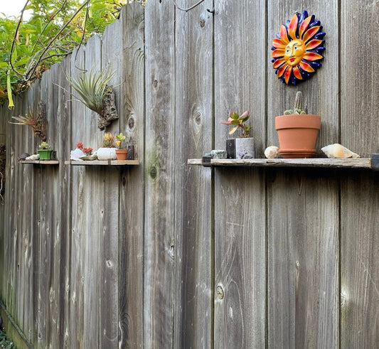 Reclaimed Wood Shelf with mounting hardware - Rustic Shelves - Reclaimed Wood Board - Cedar Wood Planks