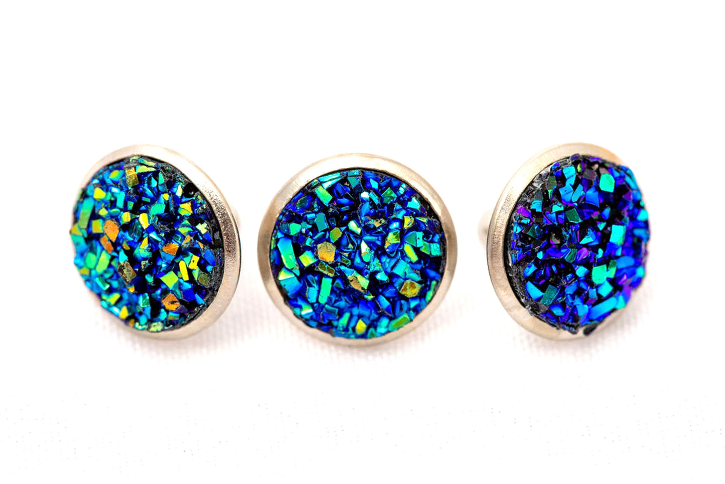 Drusy Crystal Rivets - 9mm Crystal Rivets - NEW COLORS - Only found here!