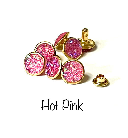 Drusy Crystal Rivets - 9mm Crystal Rivets - NEW COLORS - Only found here!