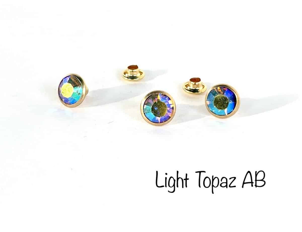 4mm Colored AB Crystal Rivets