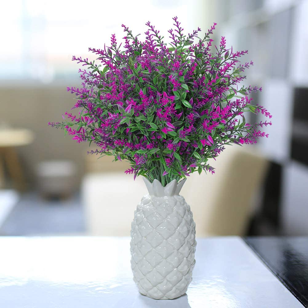 Artificial Flowers - Lavender Outdoor Patio Flowers - Floral Stems