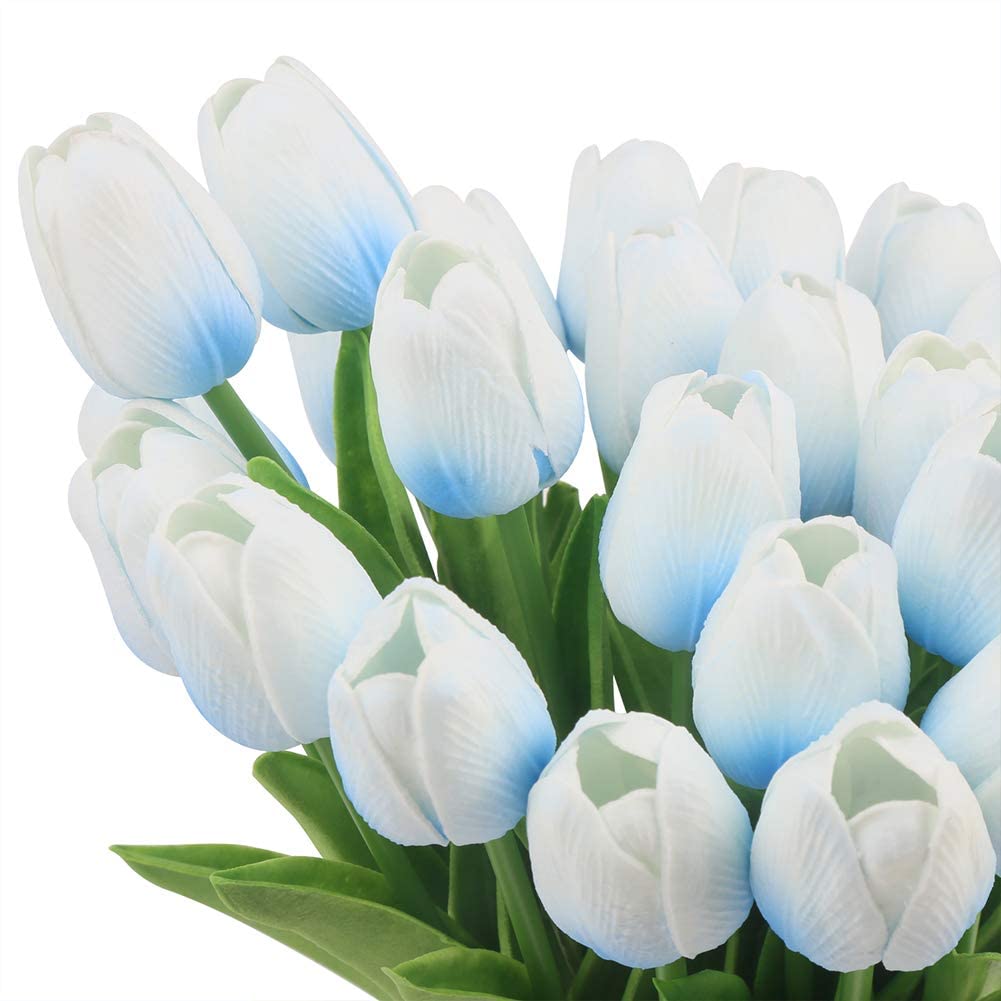 Tulip Spring Flowers - Tulips - Real Touch Tulips - Artificial Flowers - Floral Stems - Artificial Tulips