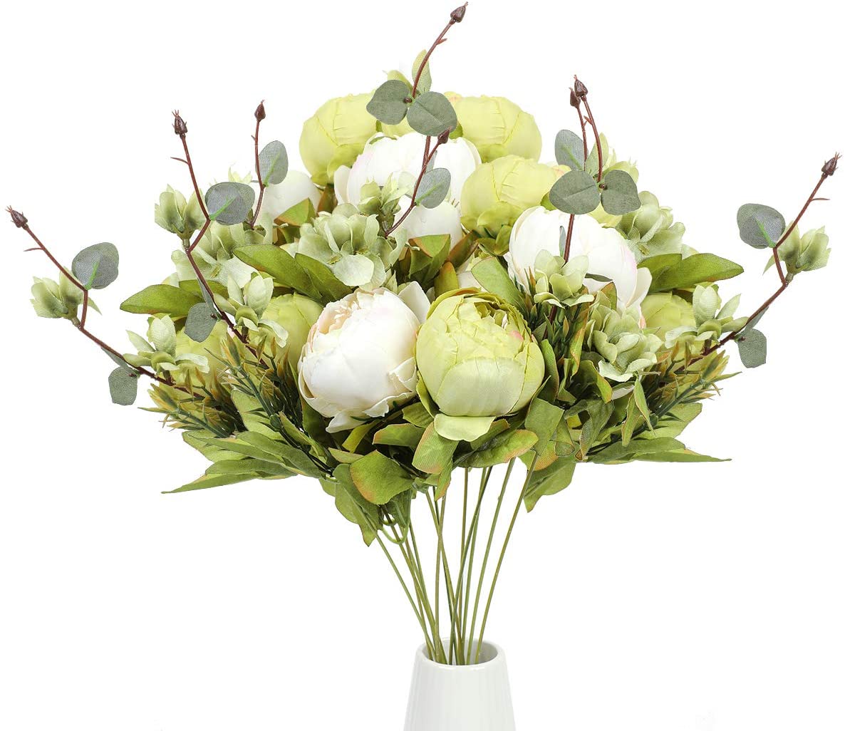Vintage Peonies -  Artificial Peony Flowers - Peony Bouquet Flowers - Silk Peony Flowers - Floral Stems - Artificial Peonies