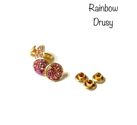 Drusy Crystal Rivets - 9mm Crystal Rivets - NEW COLORS - Only found here!