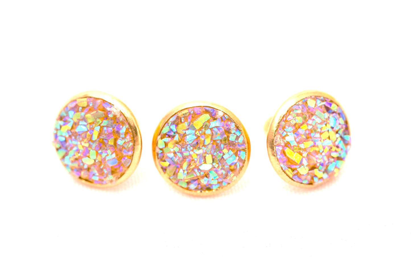 Drusy Crystal Rivets - 9mm Crystal Rivets - NEW COLORS - Only found here!