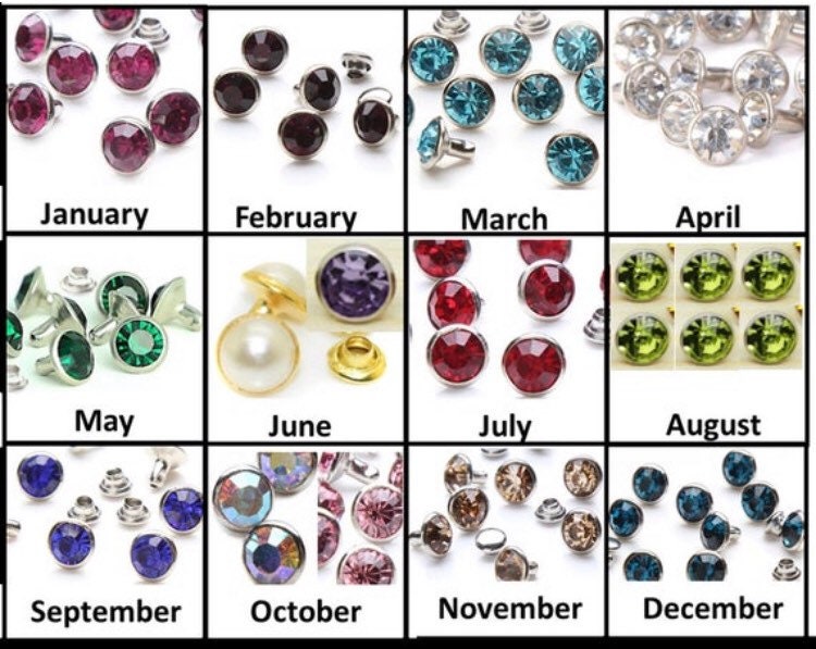 Long Post Crystal Rivets - Clear 8x6mm Extended Post Rivets - White Rivets for Leather