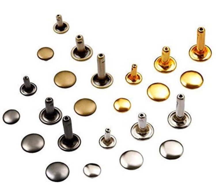Rivets for Leather - 50ct 4mm 6mm 8mm Cap Rivet Studs - Fast Shipping from USA!
