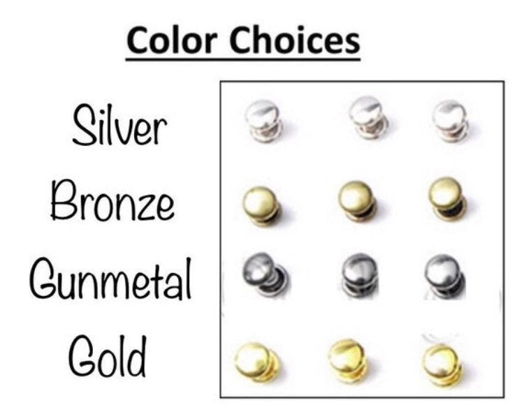 NEW Antique Copper Rivets for Leather - 50ct 4mm 6mm 8mm Cap Rivet Studs - Fast Shipping from USA!