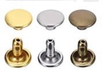 Rivets for Leather - 100ct 8mm Double Cap Rivet Studs - Fast Shipping from USA!