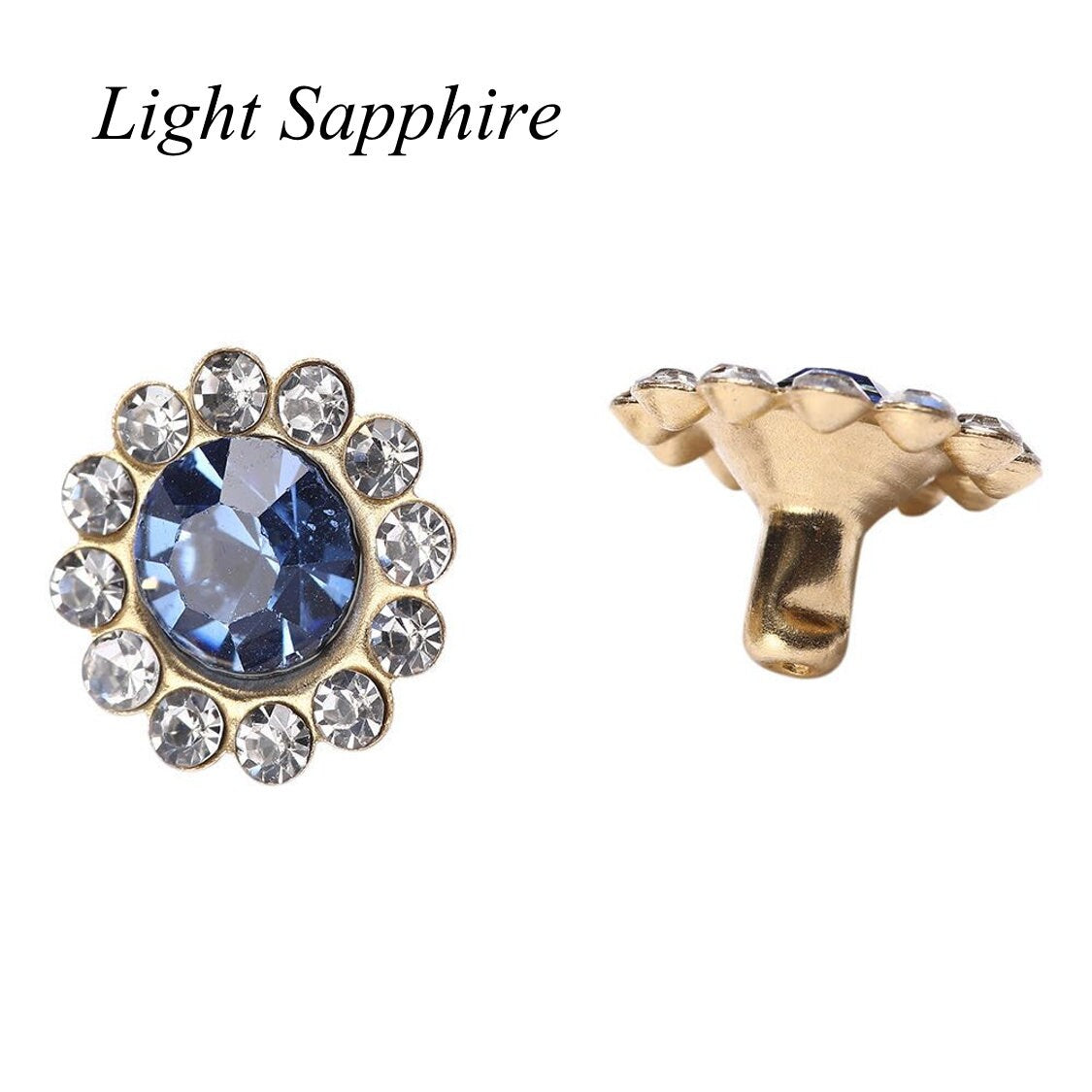 Crystal Rivets with Halo Setting - Blossom Crystals