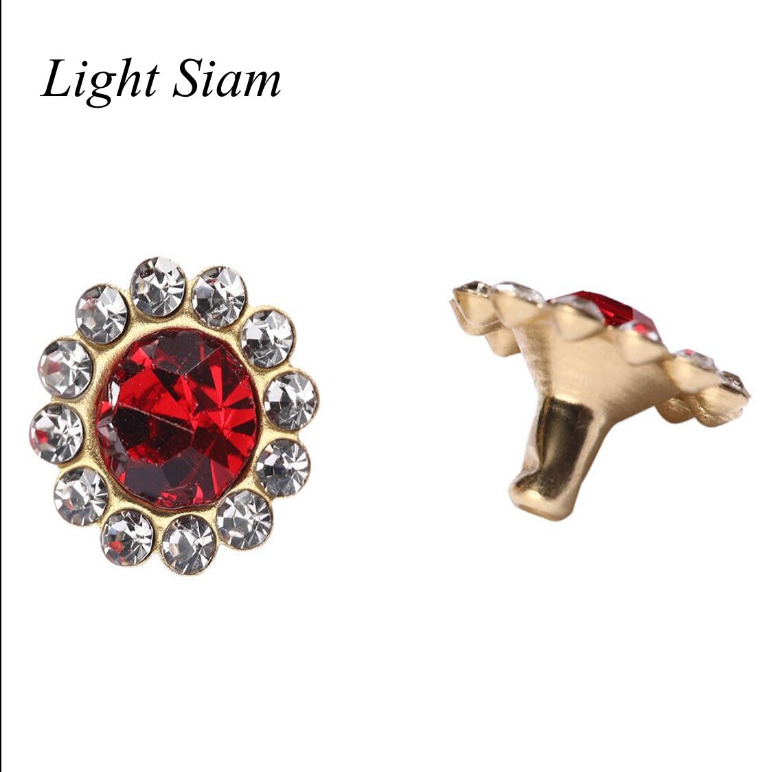 Crystal Rivets with Halo Setting - Blossom Crystals